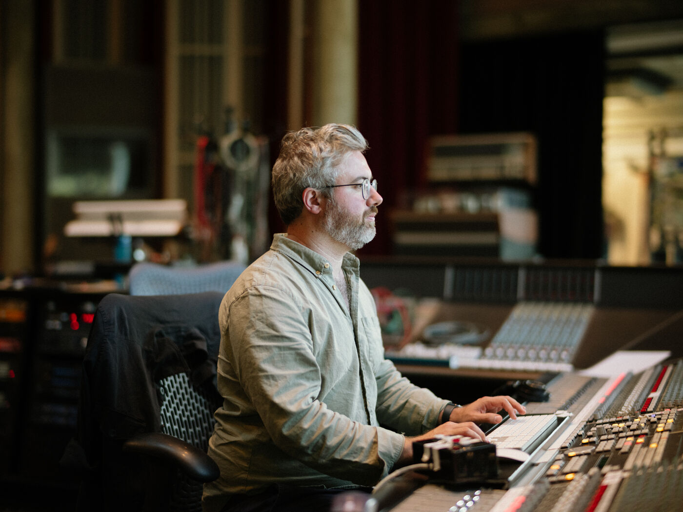 Euan Burton on the faders